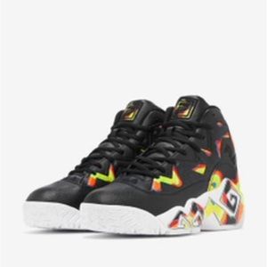 Fila MB Jamal Mashburn Retro Basketball Shoes Black Yellow Orange  Men’s Size 10